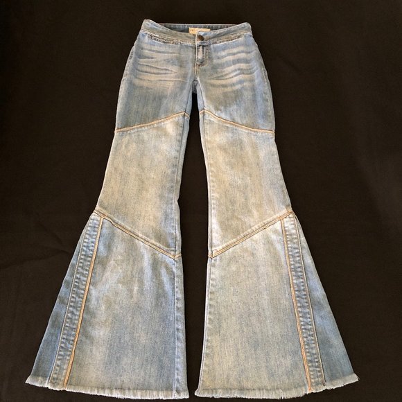 Super Rare Free People Seamed Bambi Flare Size 24 - Picture 6 of 15